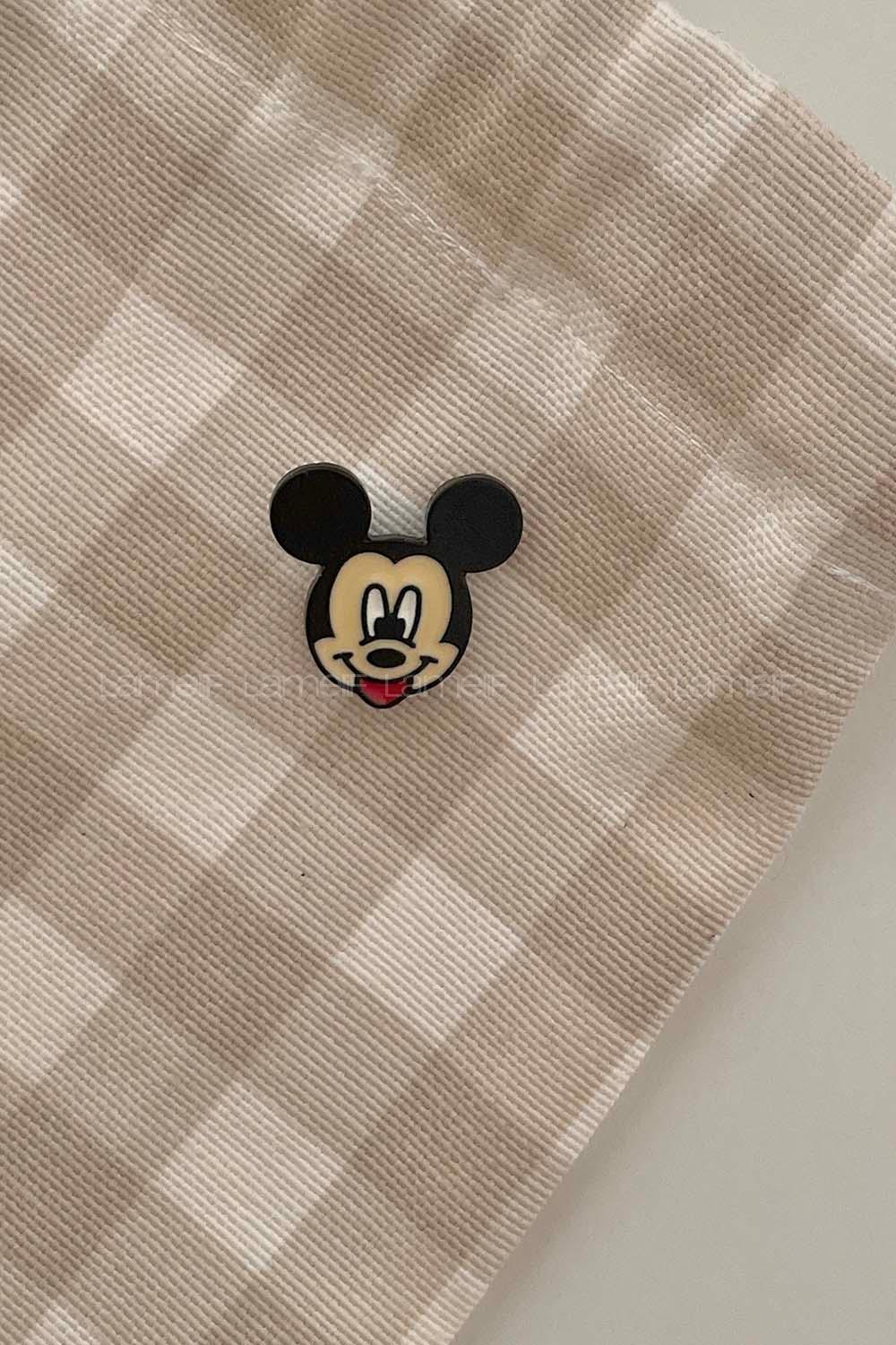 Lamelif Mickey Desen Demir Broş