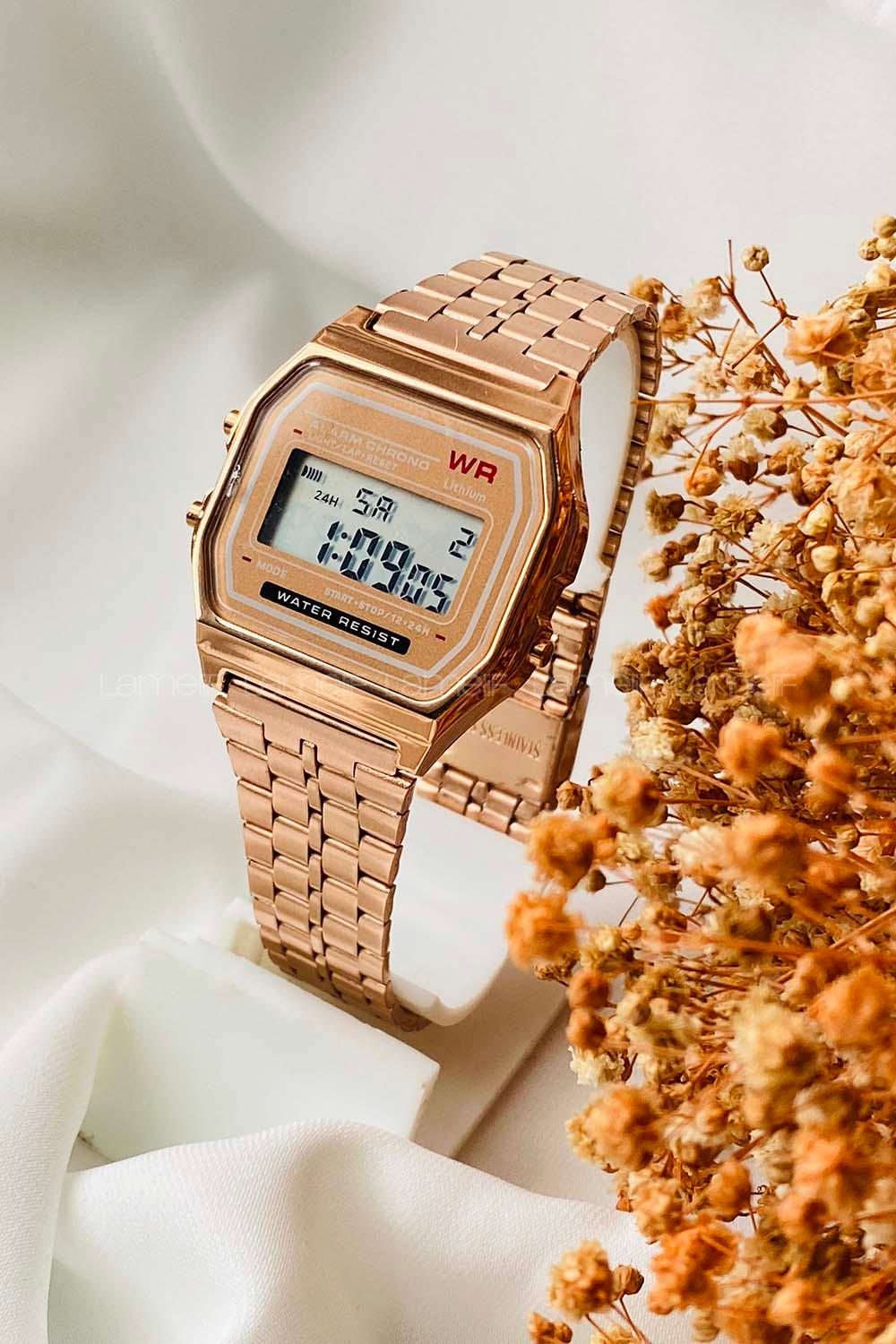 Lamelif Retro Rose Gold Renk Saat