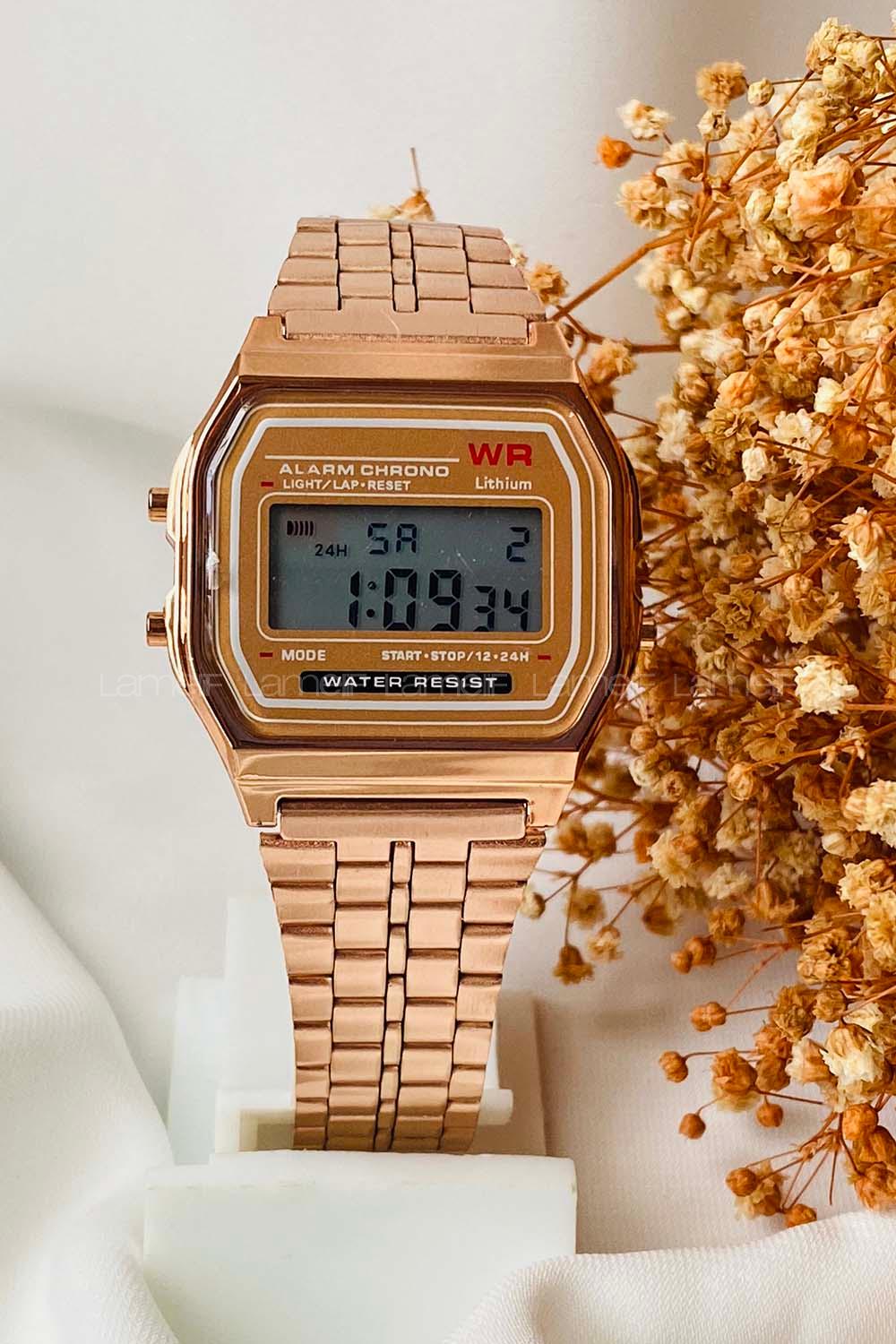 Lamelif Retro Rose Gold Renk Saat