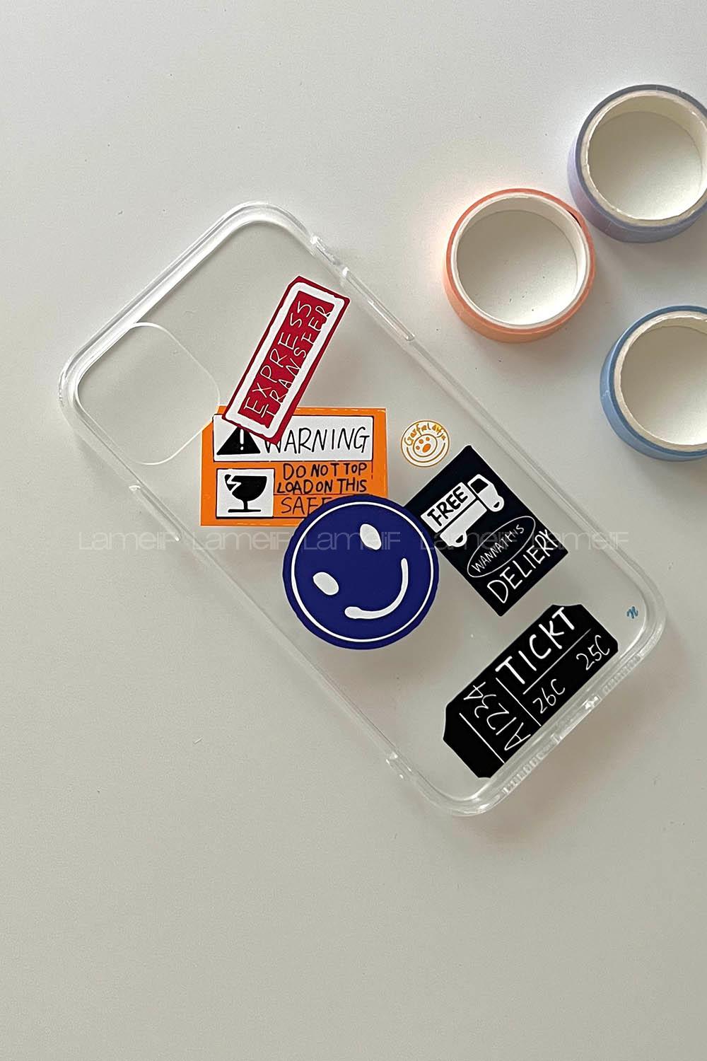 Lamelif ıPhone 11 Slogan Baskılı Şeffaf Telefon Kılıfı