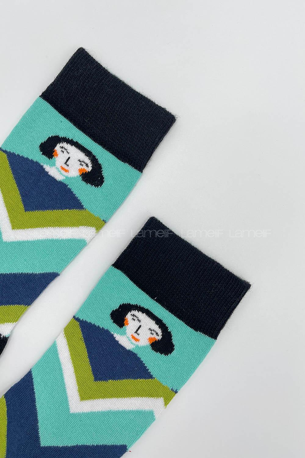 Modalamelif Mathilda Çorap Turkuaz