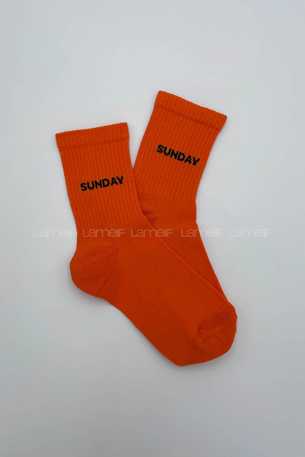 Modalamelif Sunday Soket Çorap Turuncu