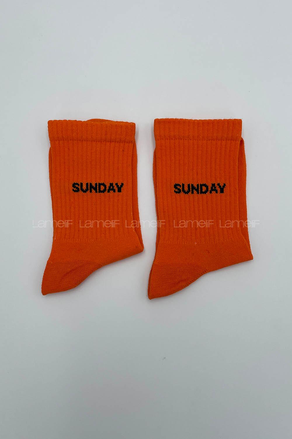 Modalamelif Sunday Soket Çorap Turuncu