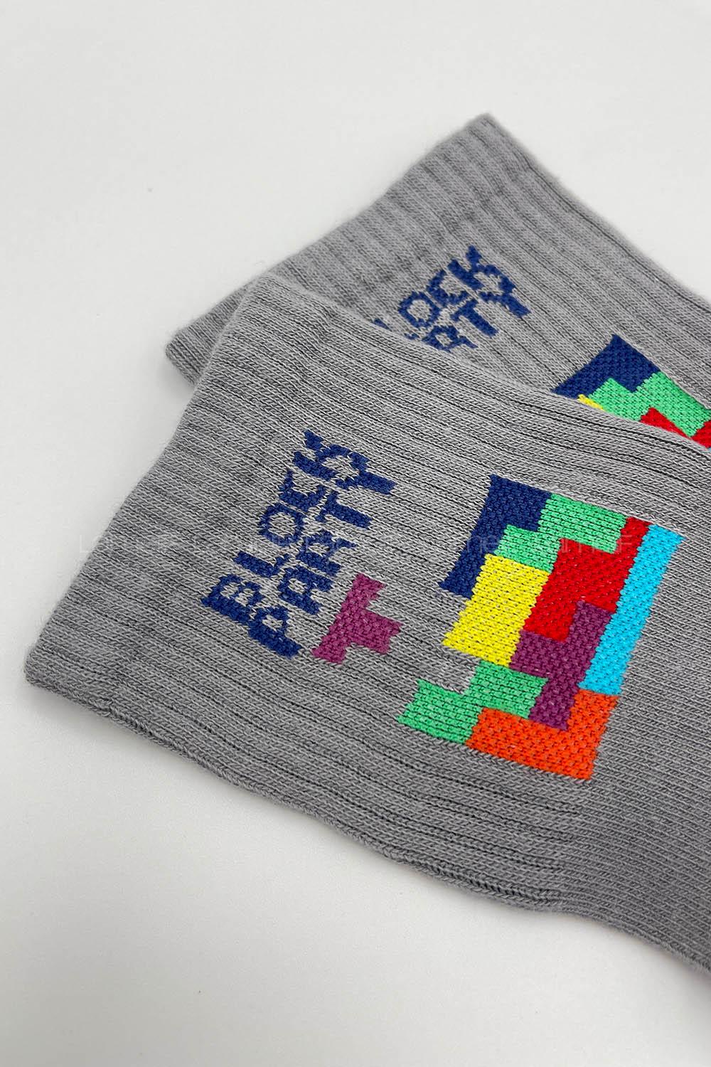 Modalamelif Block Party Çorap Gri