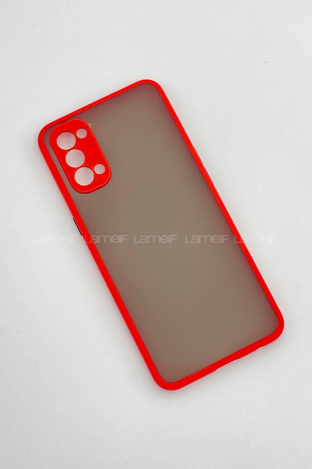 Modalamelif Oppo Reno 4 Lıte Montreal Silikon Telefon Kılıfı Kırmızı