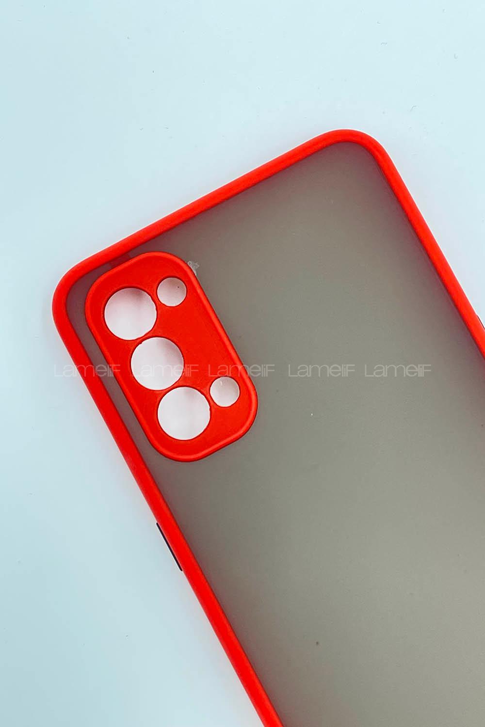 Modalamelif Oppo Reno 4 Lıte Montreal Silikon Telefon Kılıfı Kırmızı