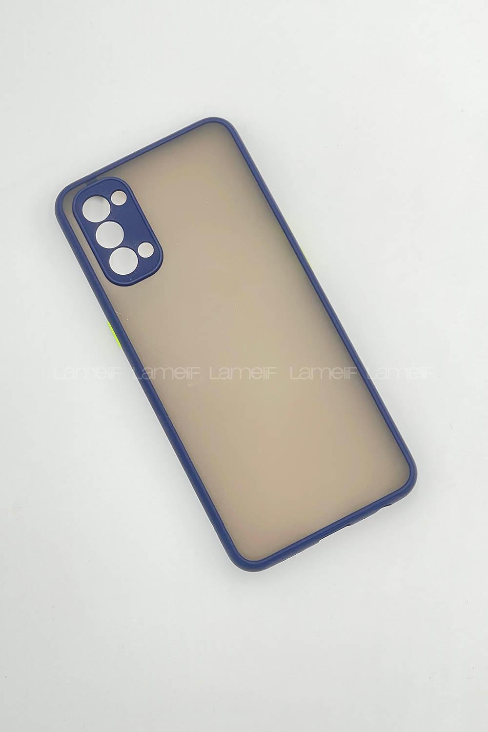 Modalamelif Oppo Reno 4 Lıte Montreal Silikon Telefon Kılıfı Lacivert