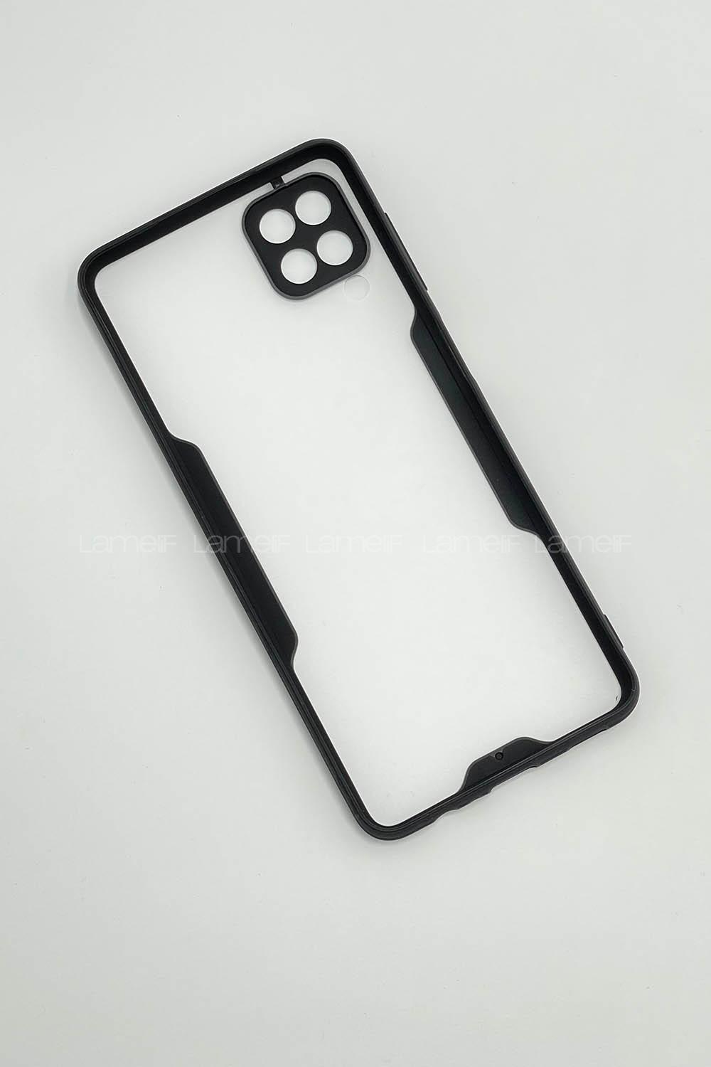 Modalamelif Samsung A12 Platin Silikon Telefon Kılıfı Siyah