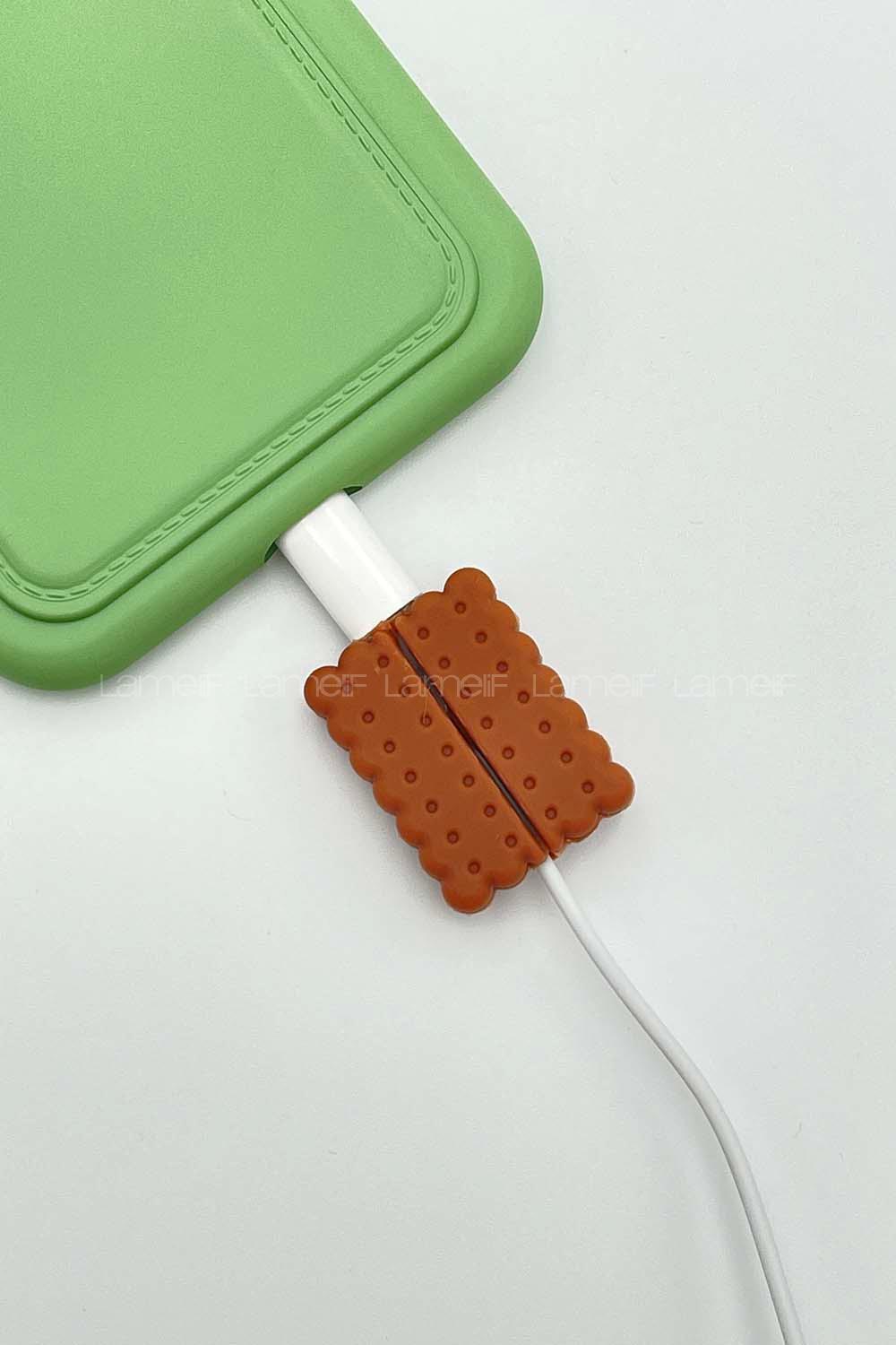 Lamelif Kahve Bisküvi Kablo Koruyucu