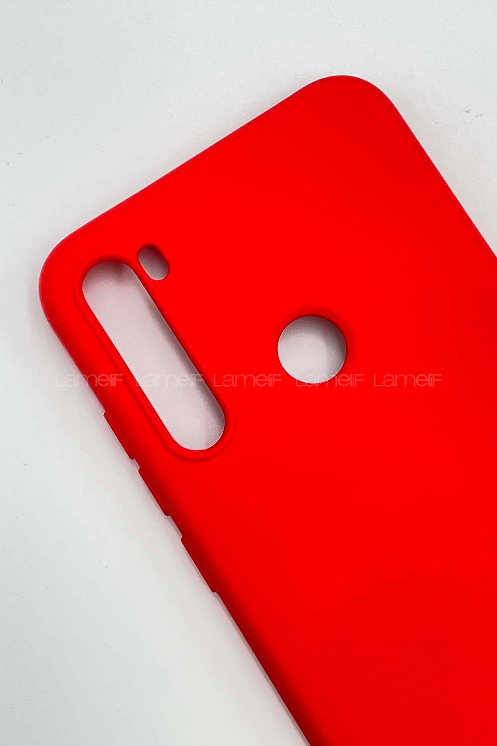 Modalamelif Redmi Note 8 Nano Silikon Telefon Kılıfı Kırmızı