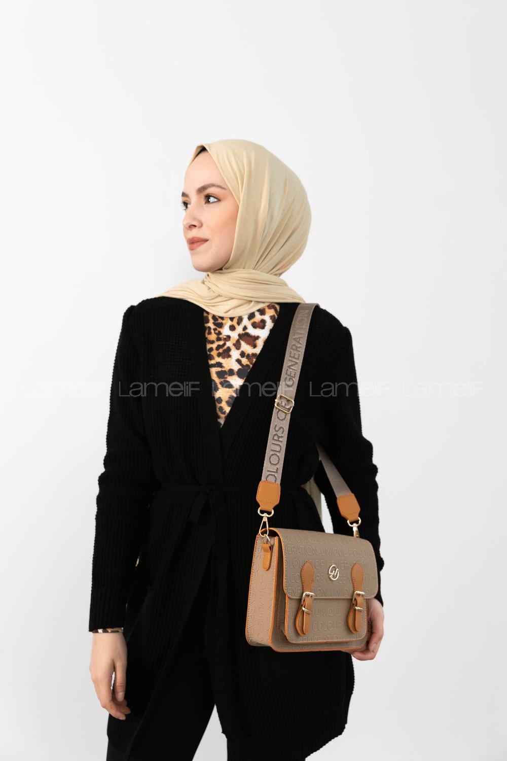 Mink Buckle Skin Hand Bag Arm Bag Bag