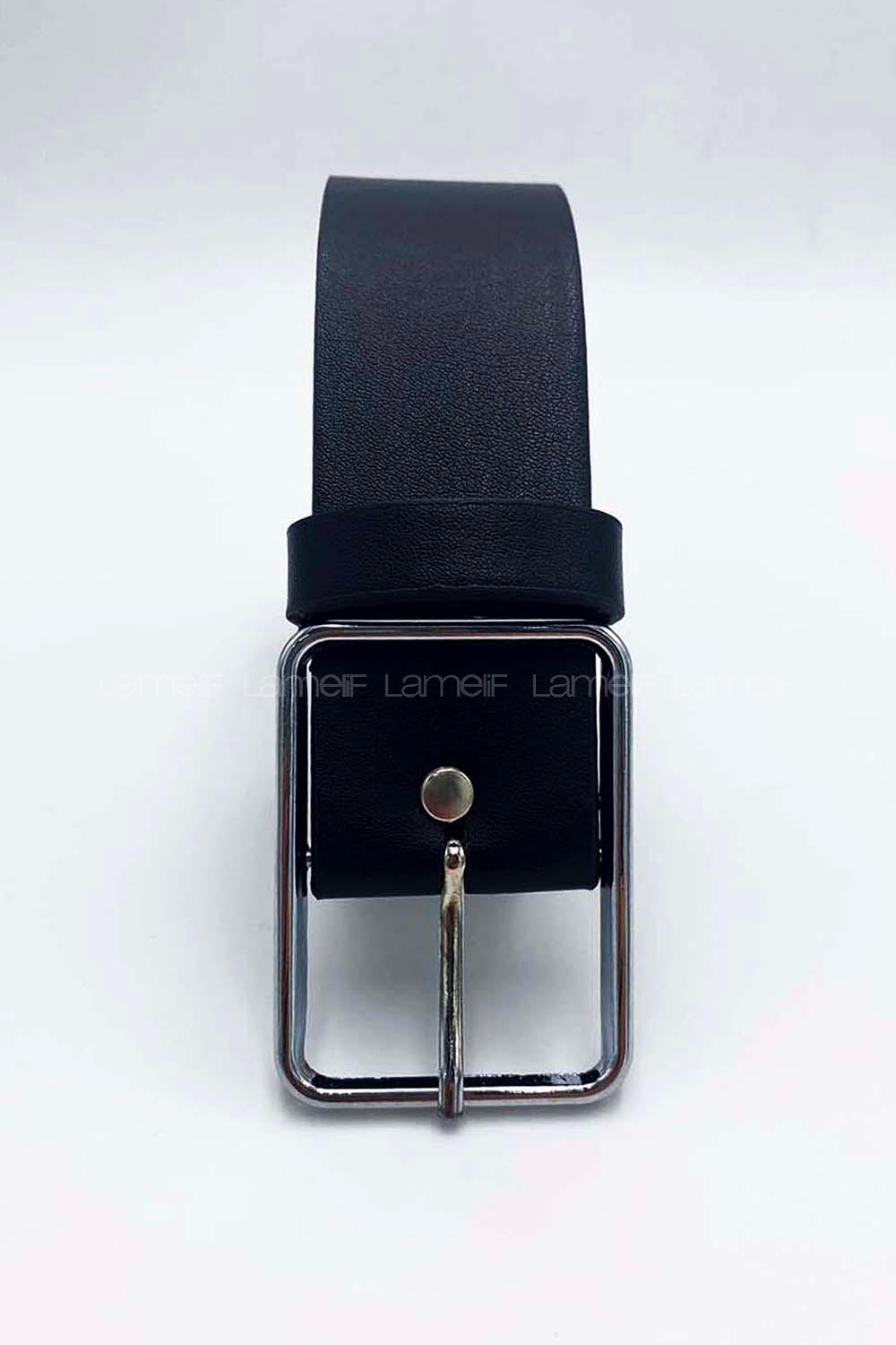 Lamelif KareTokalı Kemer Gümüş