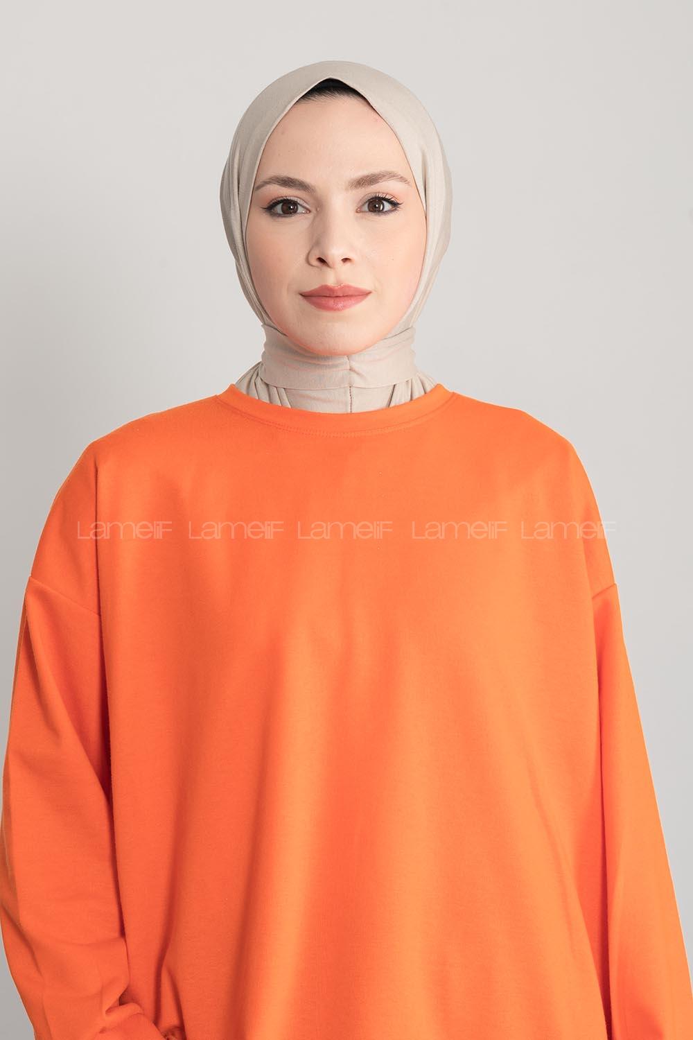 Modalamelif Çıtçıtlı Pratik Penye Hijab Bone Taş