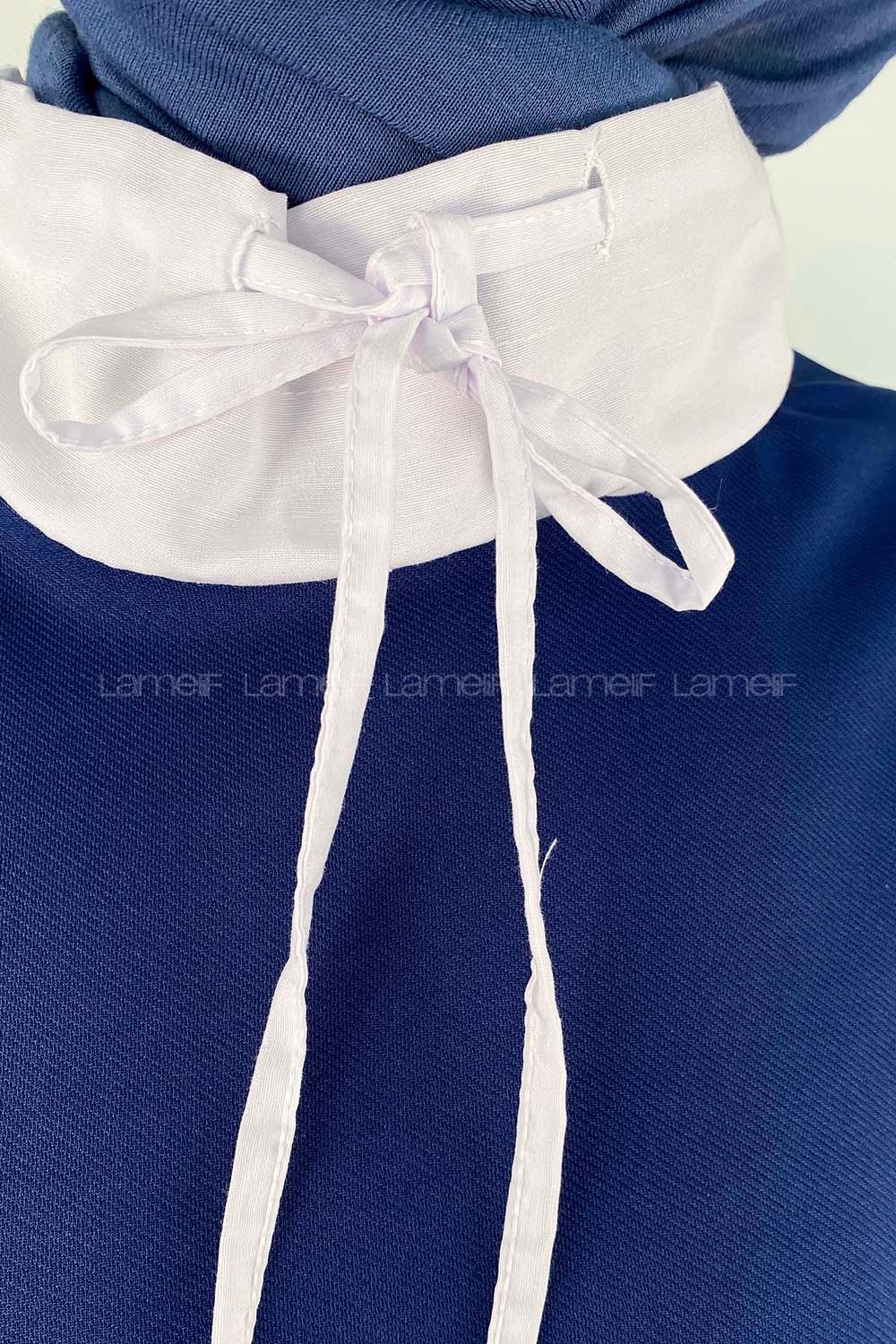 Indigo Neckband Long Arm Without Accessories Cotton Regular Trousers Comfortable Suit