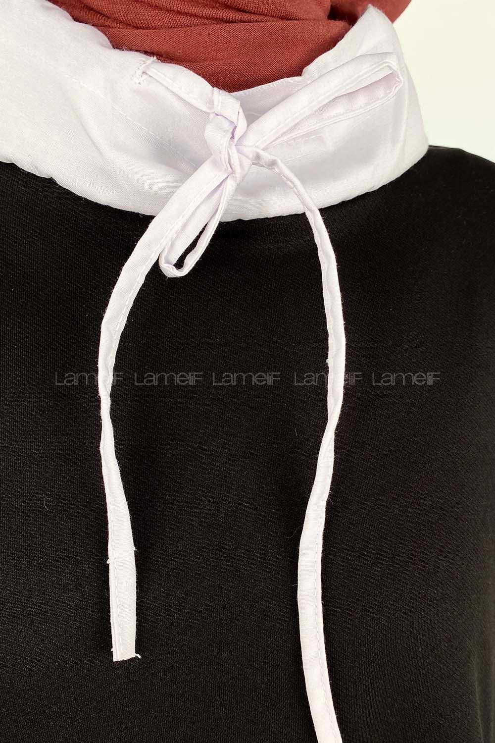 Black Neckband Long Arm Without Accessories Cotton Regular Trousers Comfortable Suit