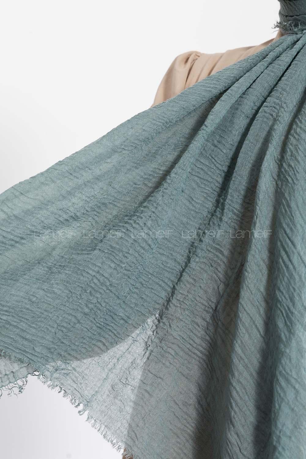 Lamelif Mint Yeşili Bürümcük Şal