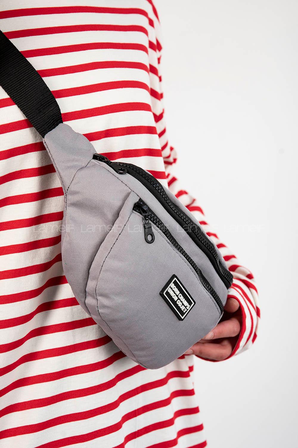 Lamelif Union Model Bel Çanta Gri