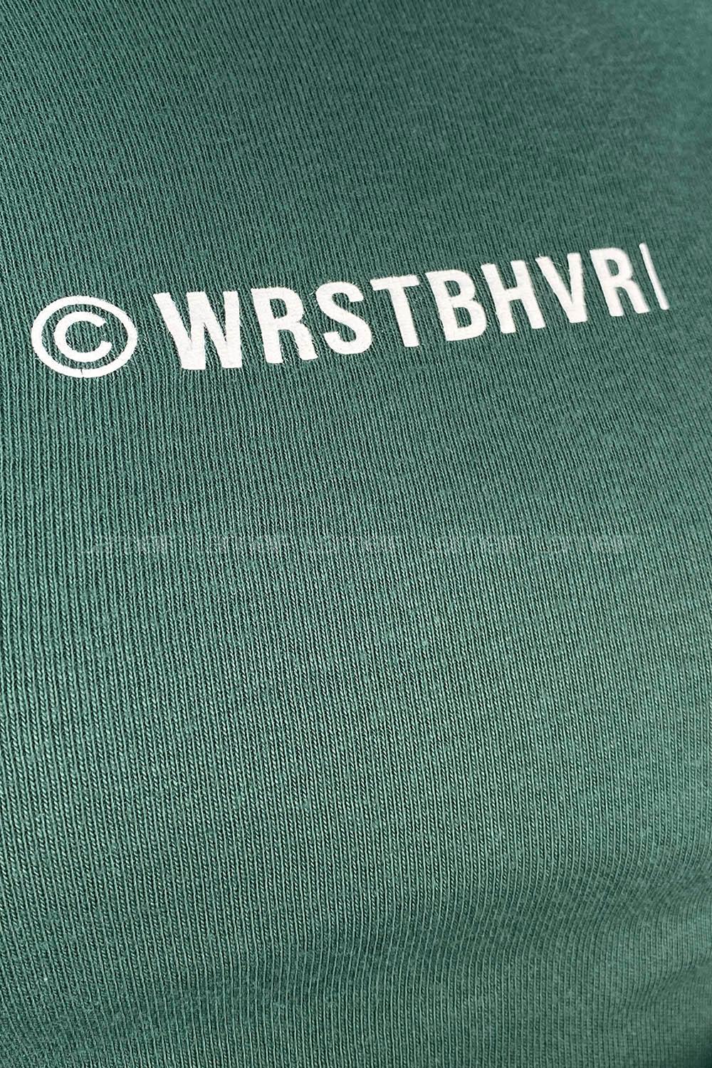 Emerald Green Crew Neck Long Arm Without Accessories Printed Blouse