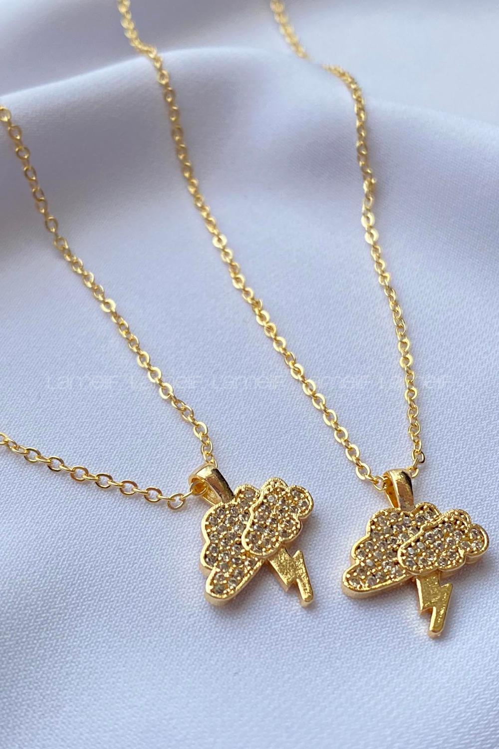 Gold Gold Straight Necklace