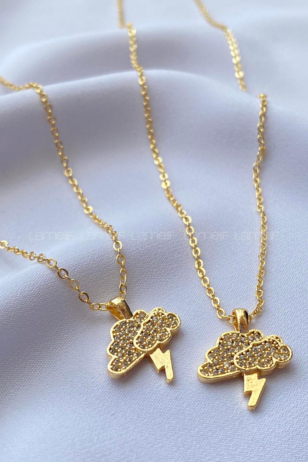 Gold Gold Straight Necklace