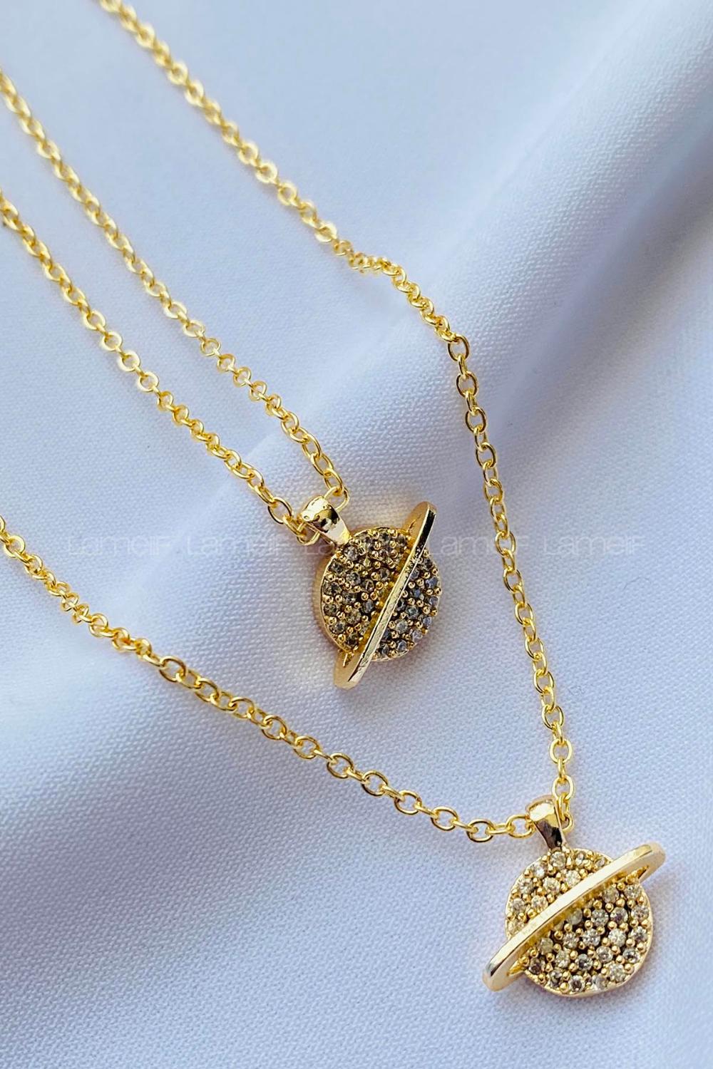 Gold Gold Straight Necklace