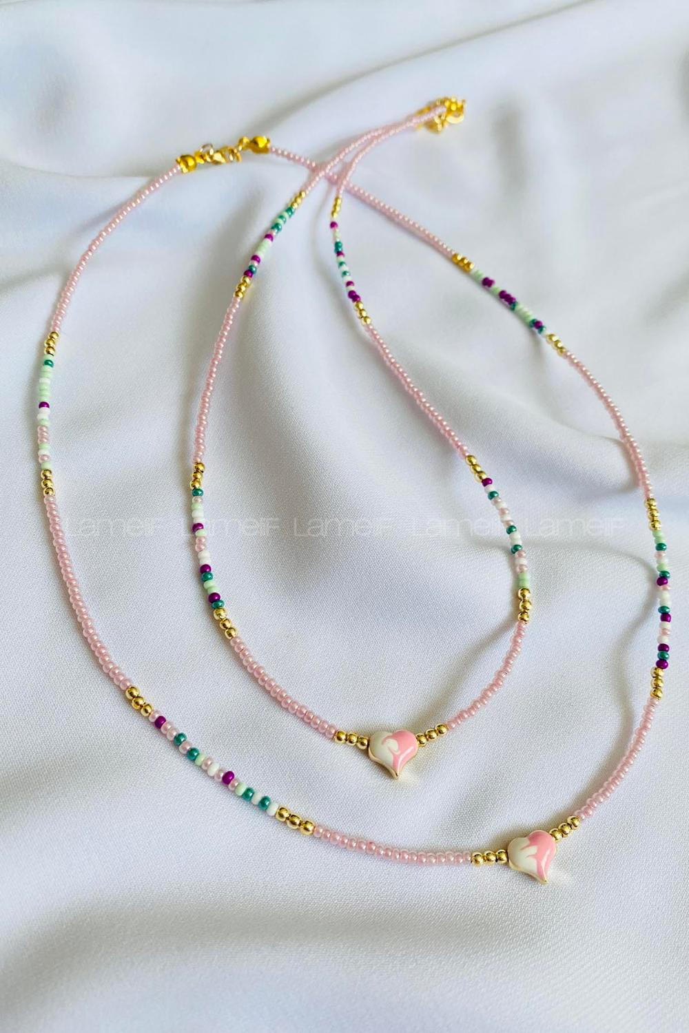 Pink Gold Straight Necklace