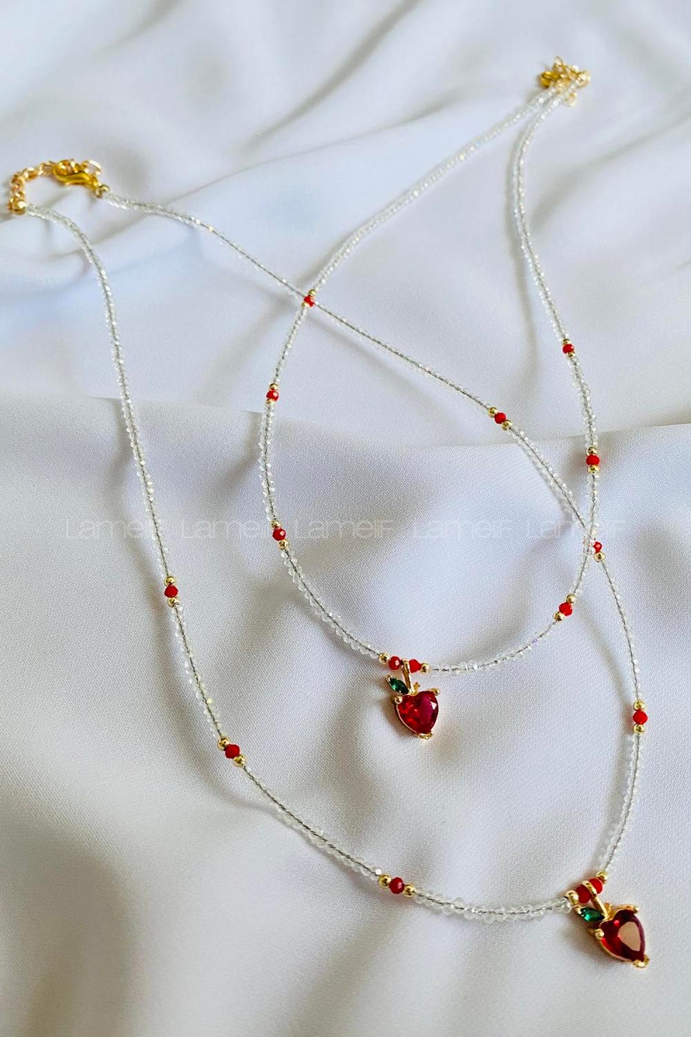 White Gold Straight Necklace