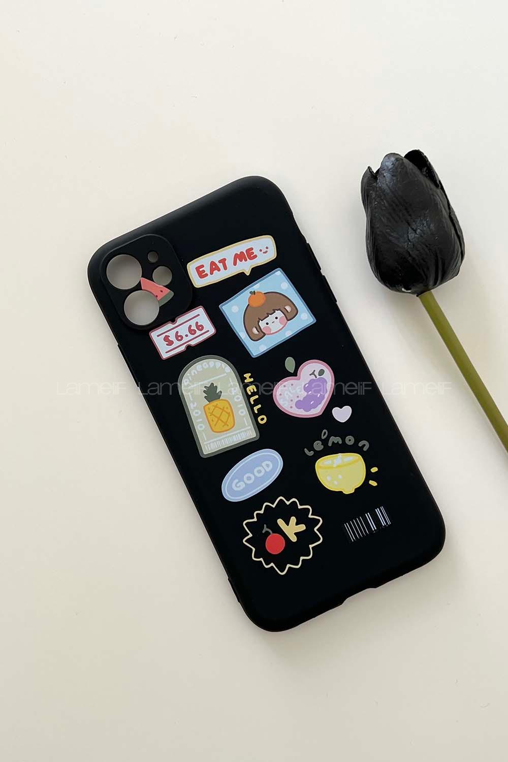 Black Printed Iphone 11 Phone Case