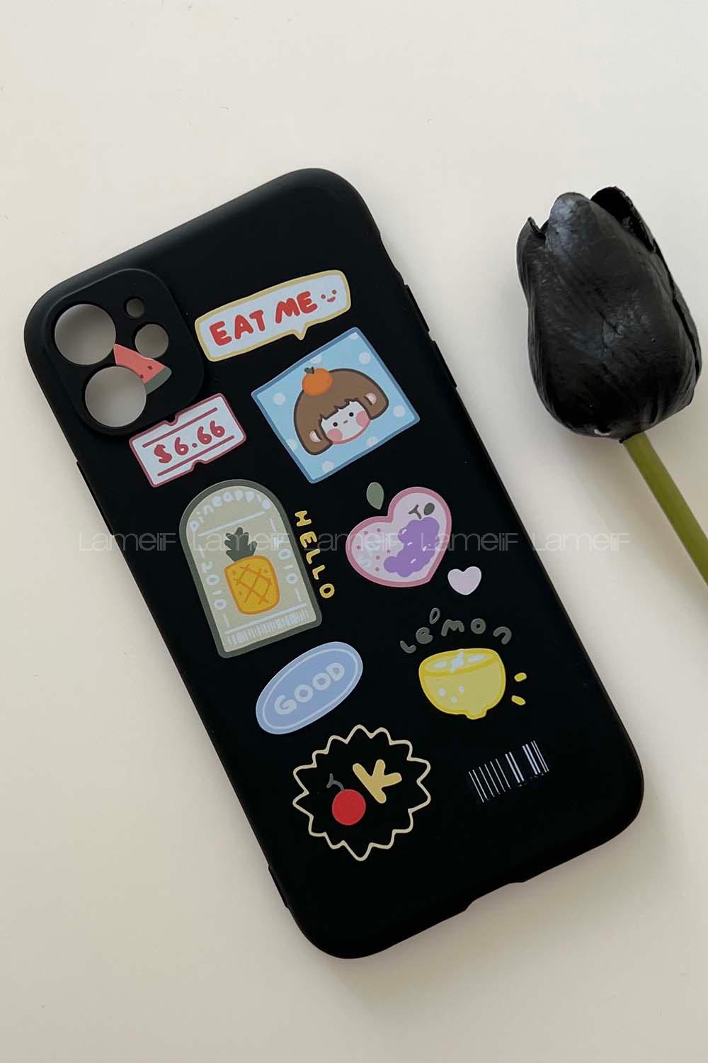 Black Printed Iphone 11 Phone Case