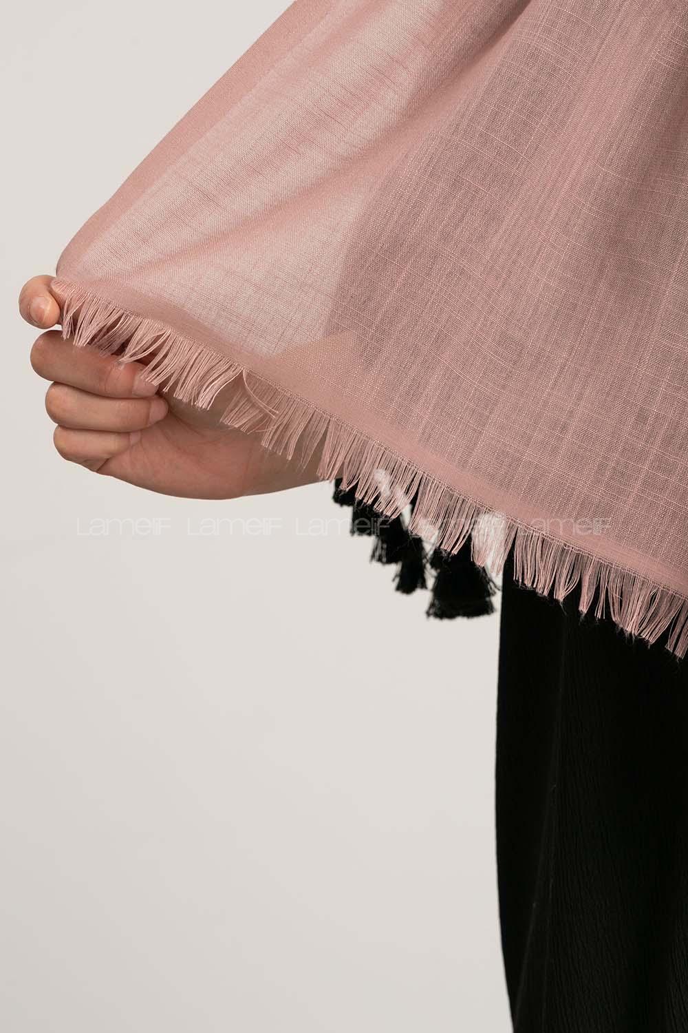 Soft Powder Cotton Fabric Straight Shawl