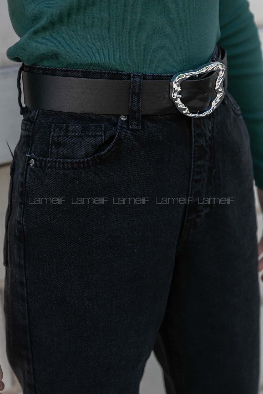 Lamelif Mom Jean Pantolon Füme