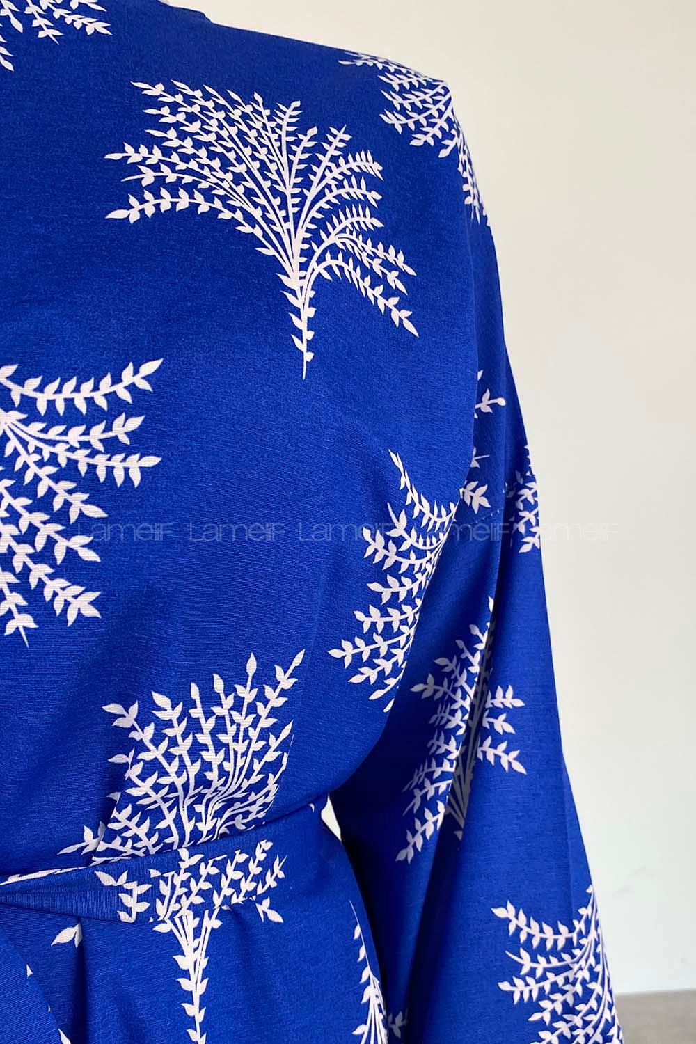 Saxe Mock Turtle Neck Cotton Printed Dresess