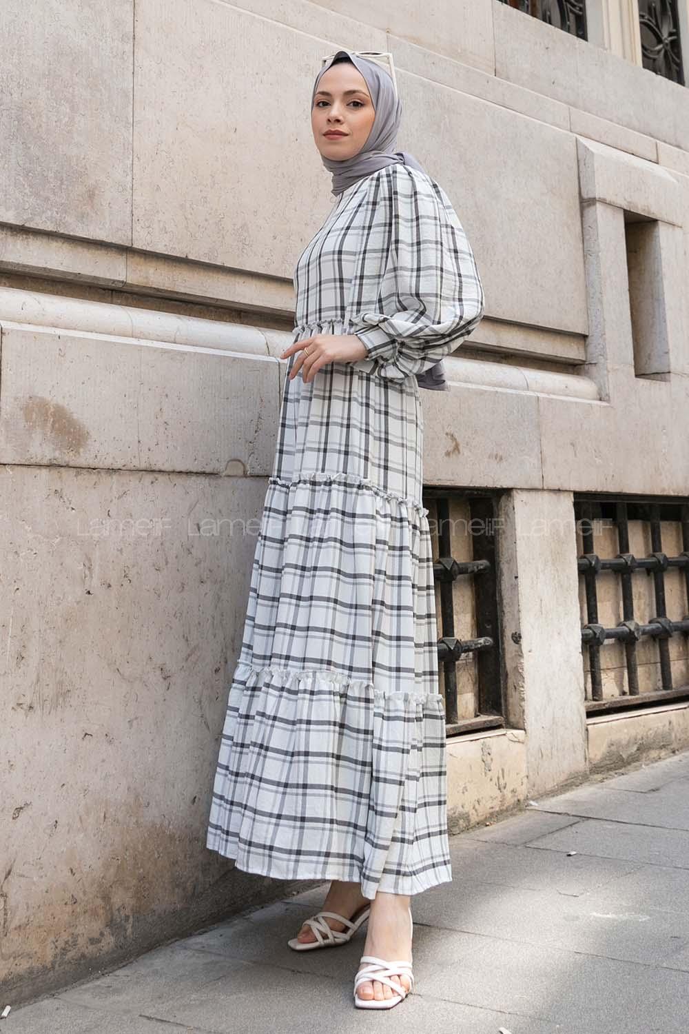 Black Crew Neck Ayrobin Printed Dresess