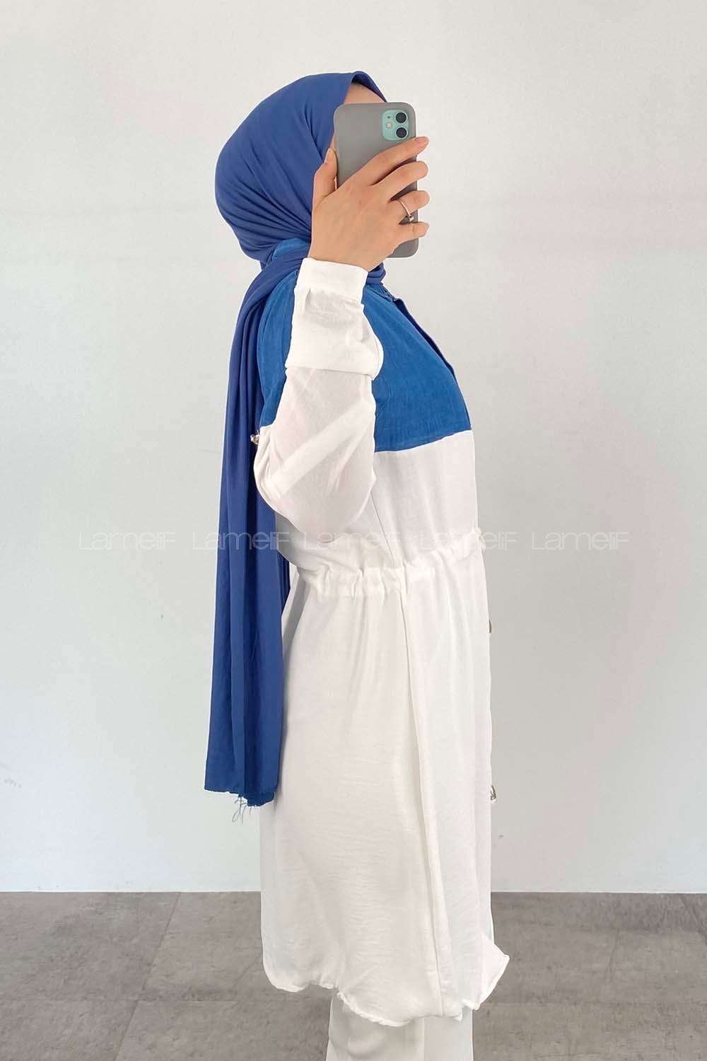 White Shirt Collar Long Arm Ayrobin Unprinted Shirt