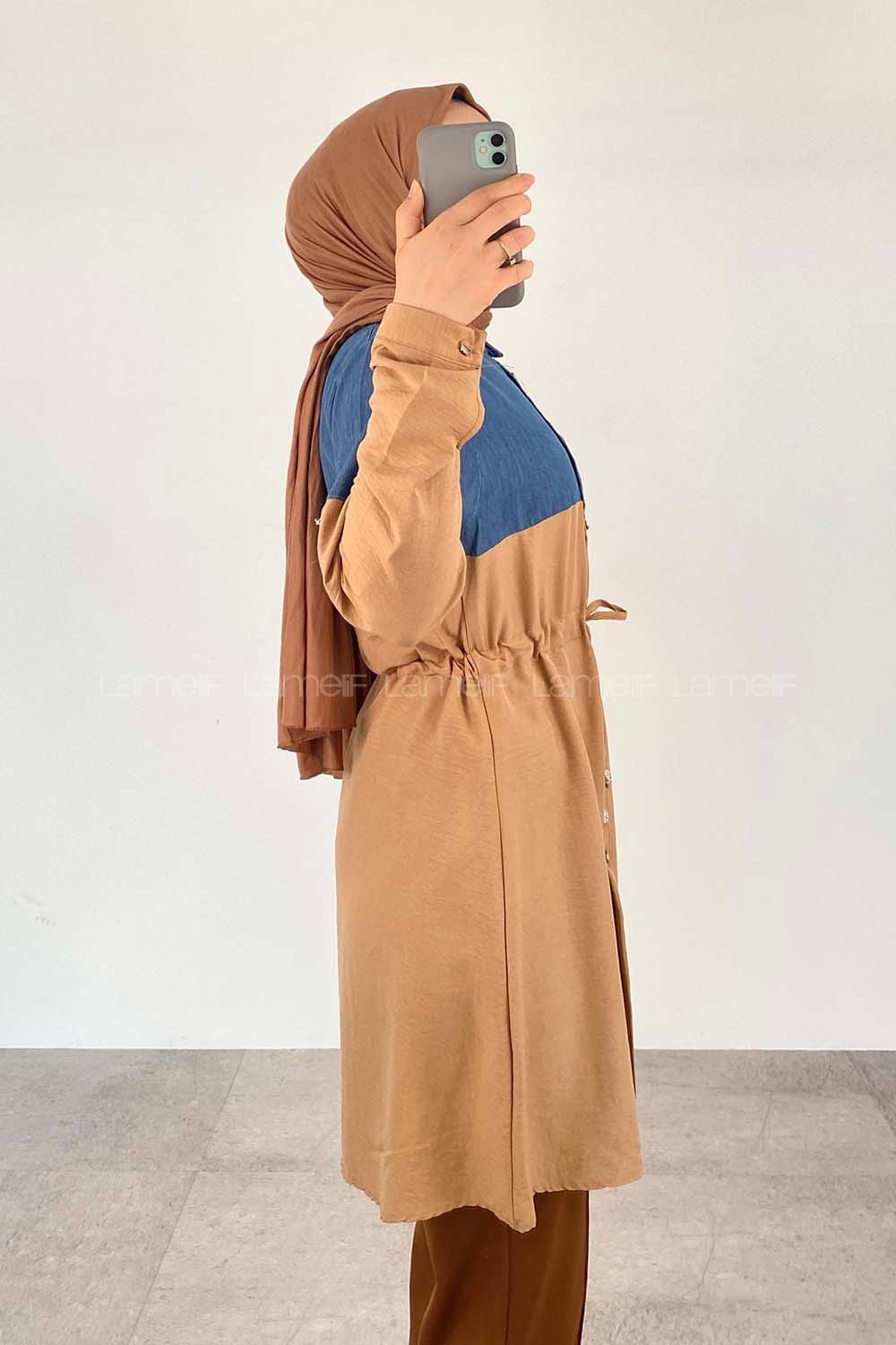 Camel Shirt Collar Long Arm Ayrobin Unprinted Shirt