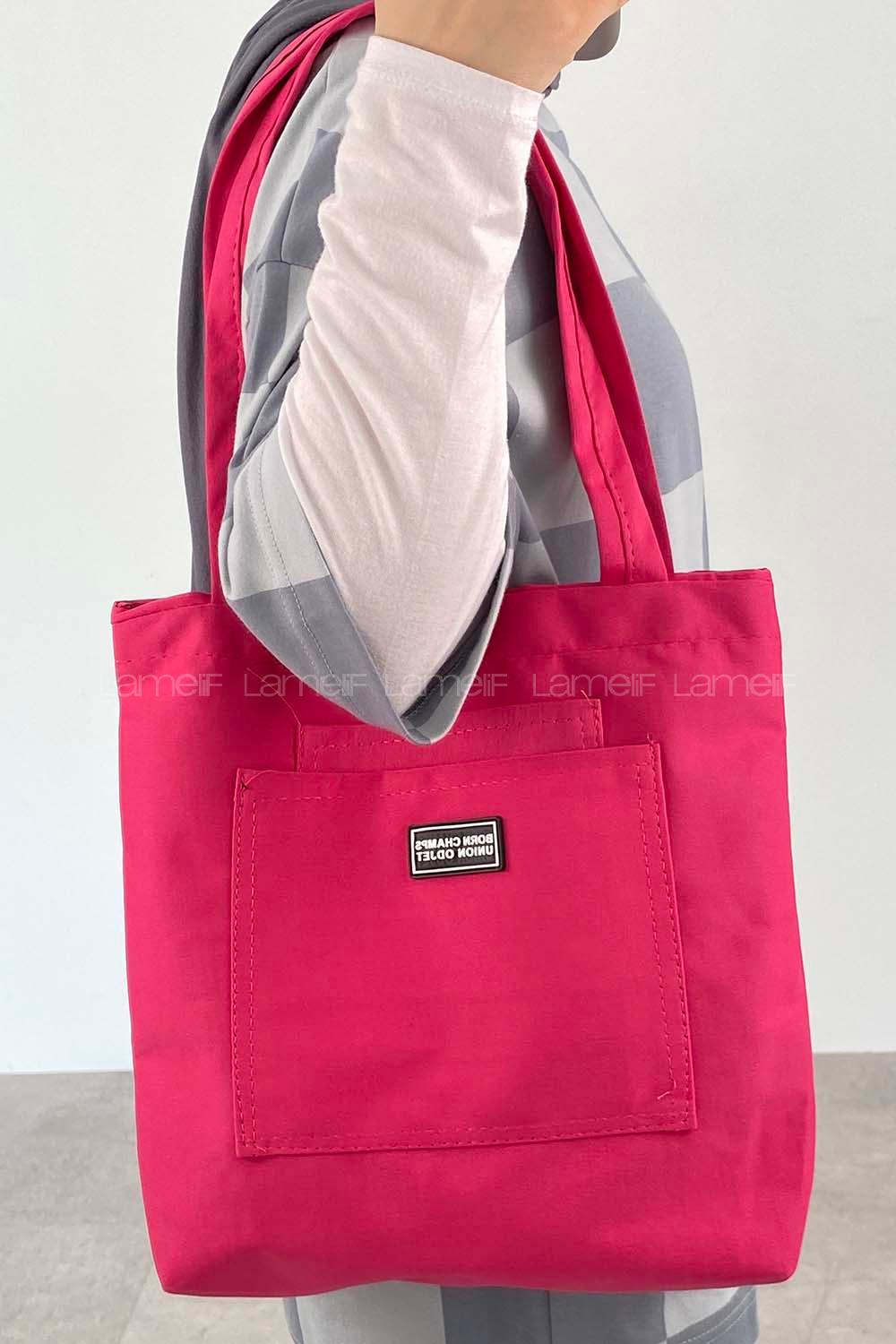 Pink Without Accessories Rope Hand Bag Bag