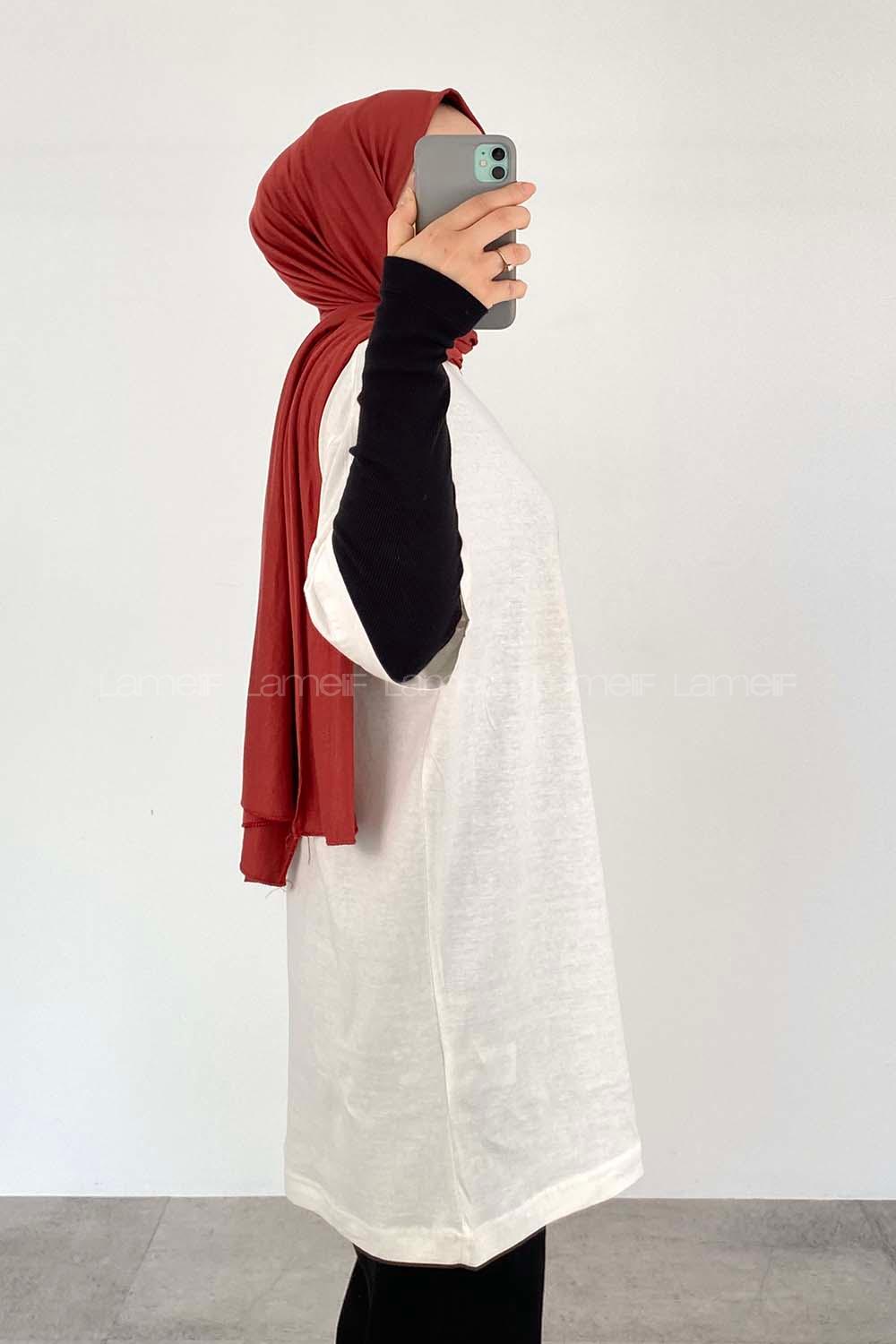 White Crew Neck Half Arm Arm Cotton Printed T-shirt