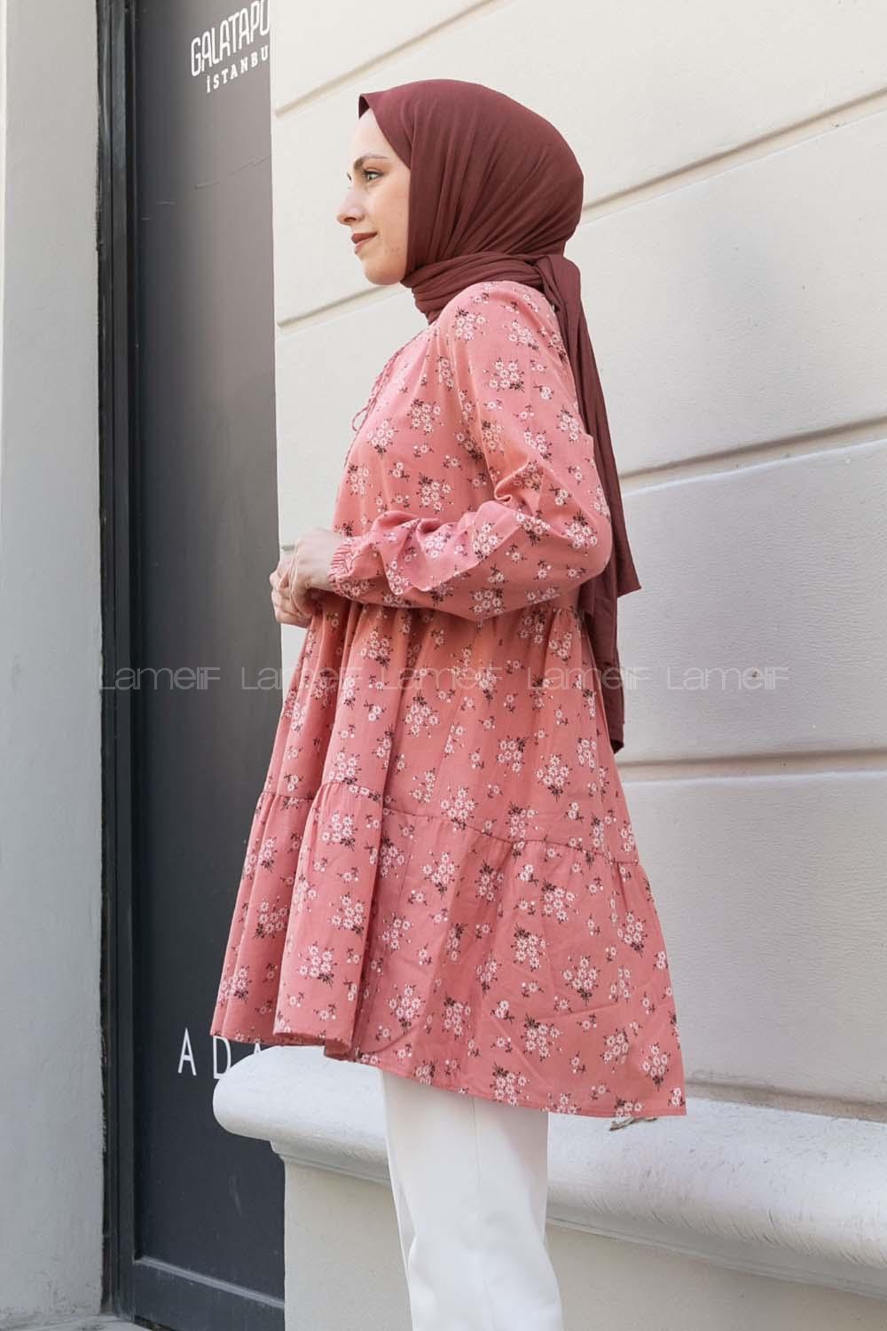 Powder Crew Neck Cotton Printed Tunic