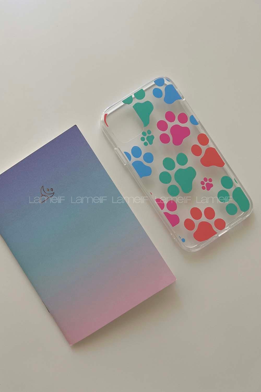 Lamelif ıPhone 11 Renkli Pati Baskılı Şeffaf Telefon Kılıfı