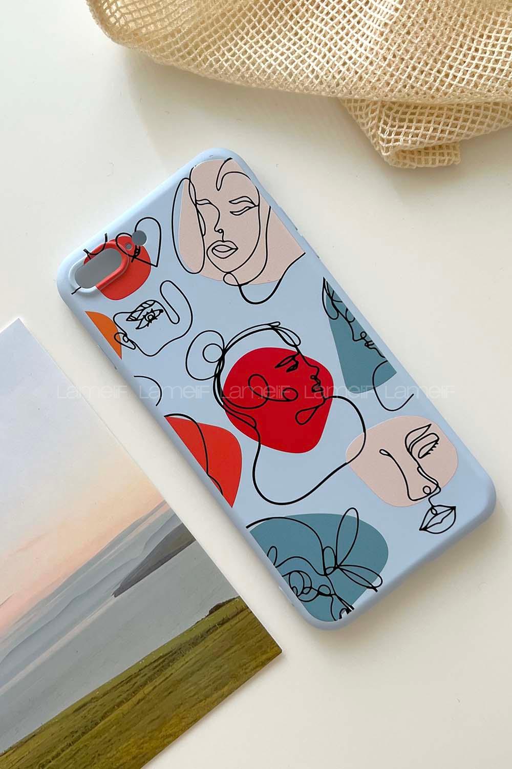 Lamelif ıPhone 7/8 Plus Baskılı Lansman Telefon Kılıfı