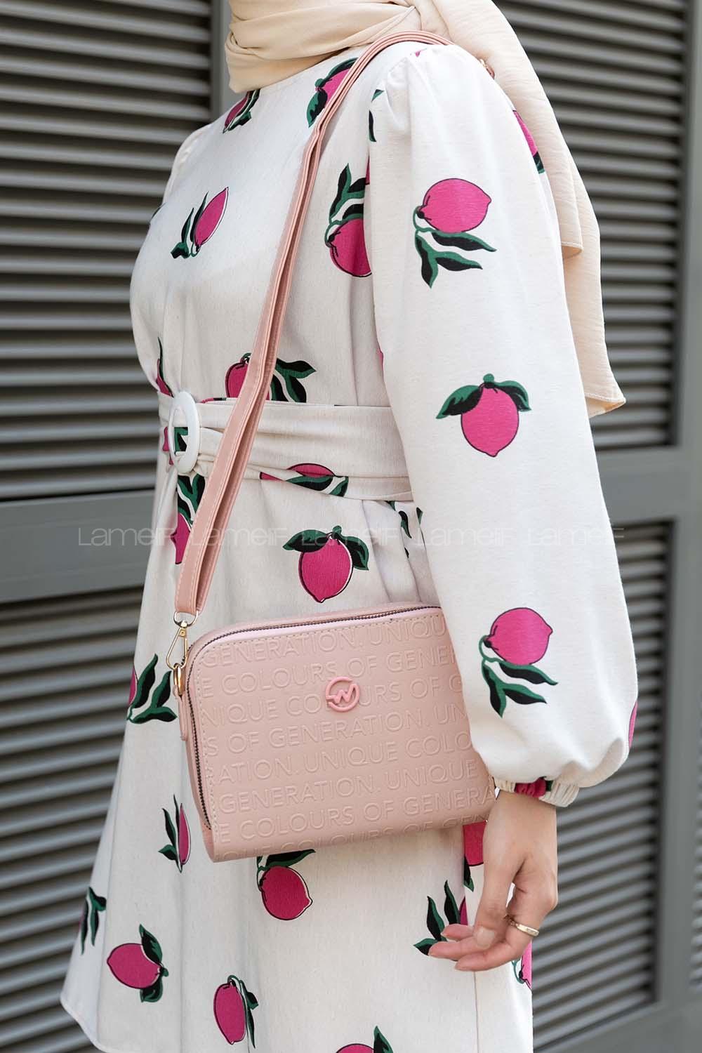 Powder Buckle Skin Hand Bag Arm Bag Bag