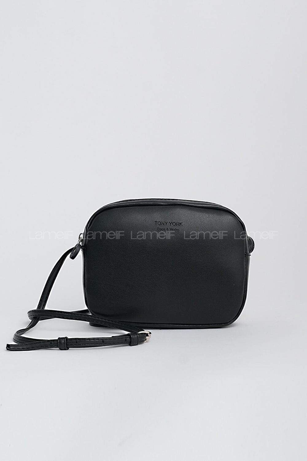 Lamelif Mini Urban Çapraz Askılı Çanta Siyah