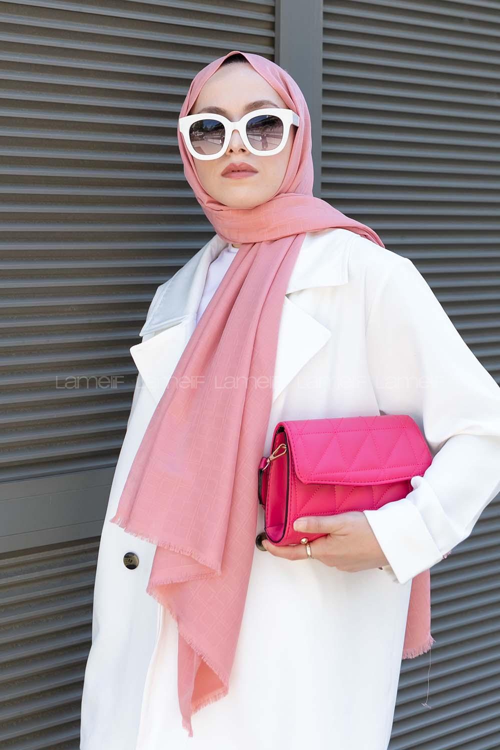 Powder Cotton Fabric Viscose Fabric Straight Shawl