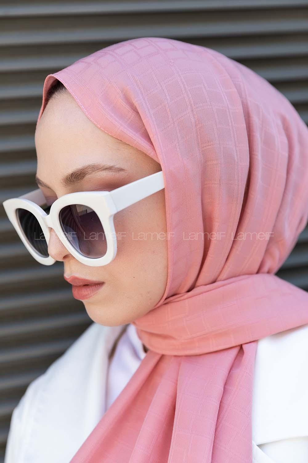 Powder Cotton Fabric Viscose Fabric Straight Shawl