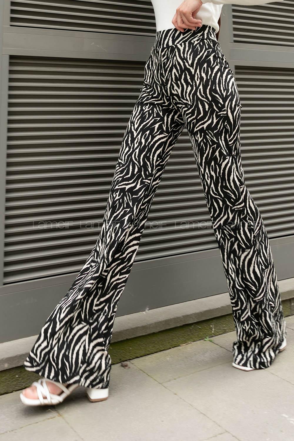 Black Viscose Fabric High Waist Comfortable Pants