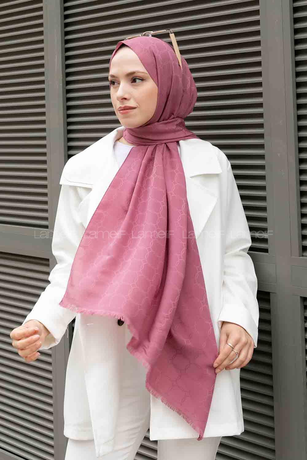 Rose Cotton Fabric Viscose Fabric Straight Shawl