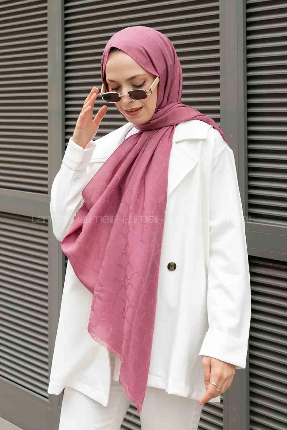 Rose Cotton Fabric Viscose Fabric Straight Shawl