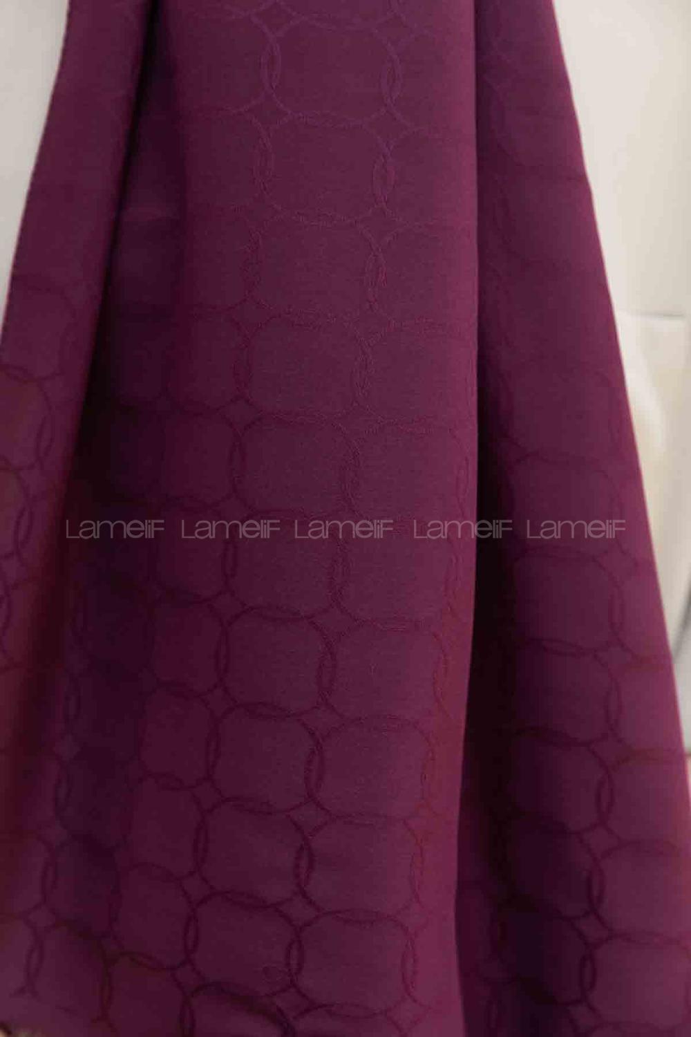 Plum Cotton Fabric Viscose Fabric Straight Shawl