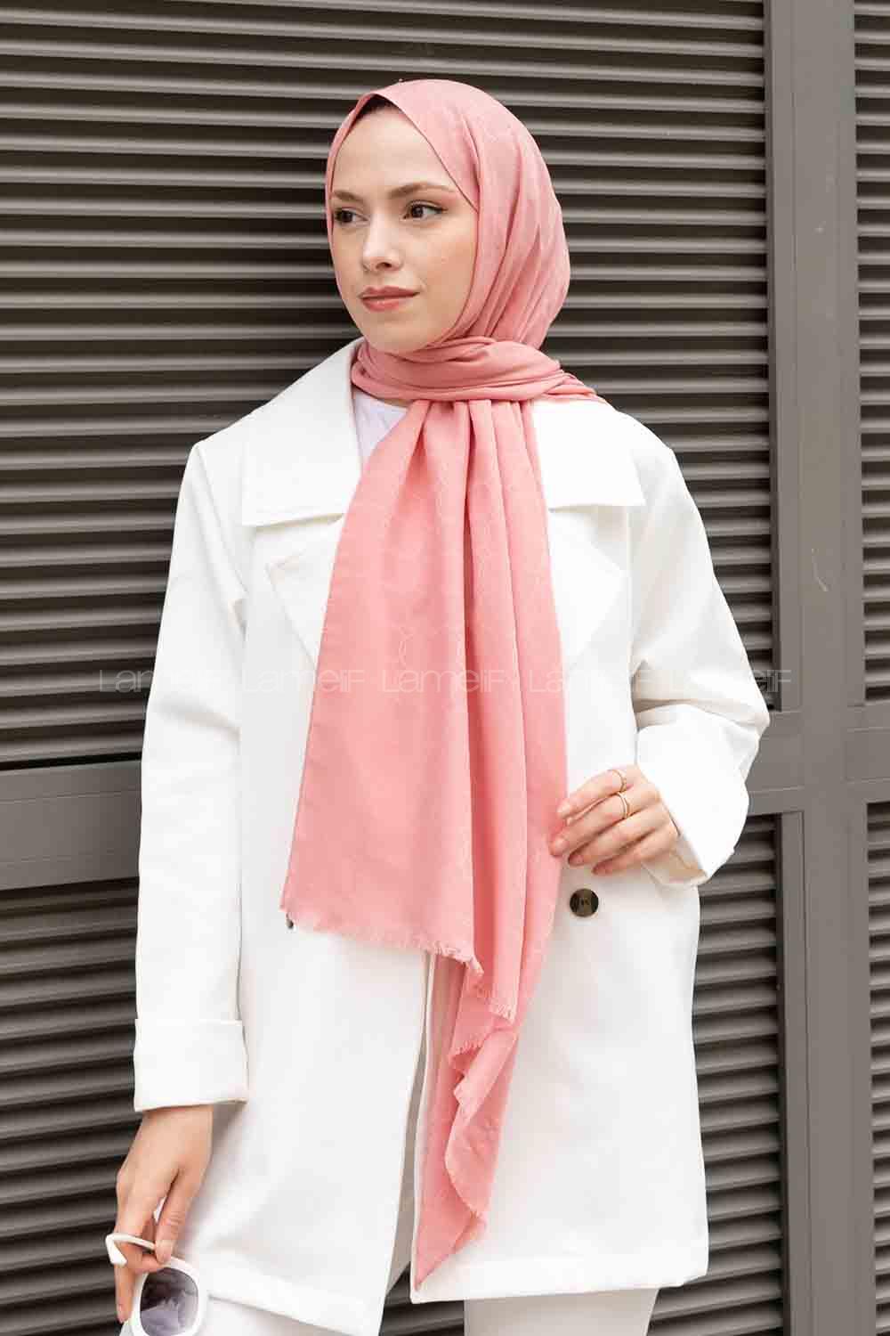 Powder Cotton Fabric Viscose Fabric Straight Shawl