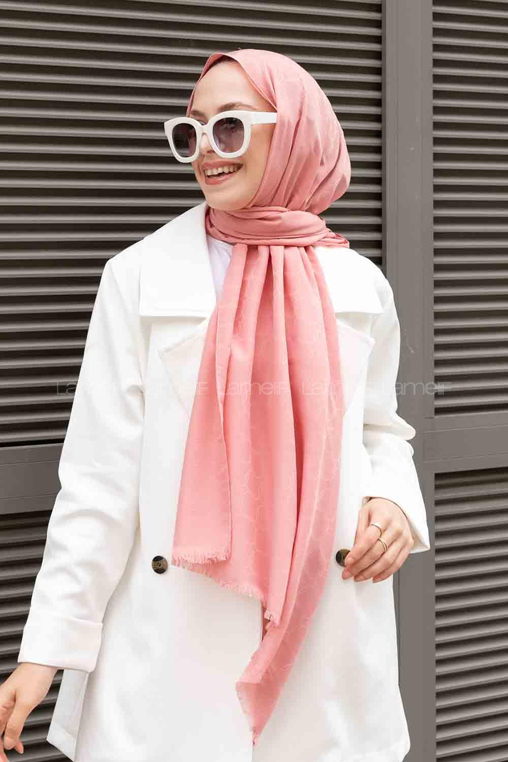 Powder Cotton Fabric Viscose Fabric Straight Shawl